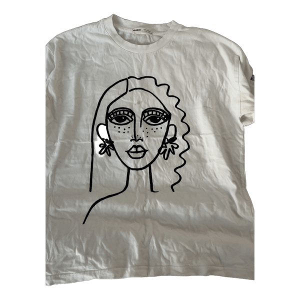 White graphic t-shirt