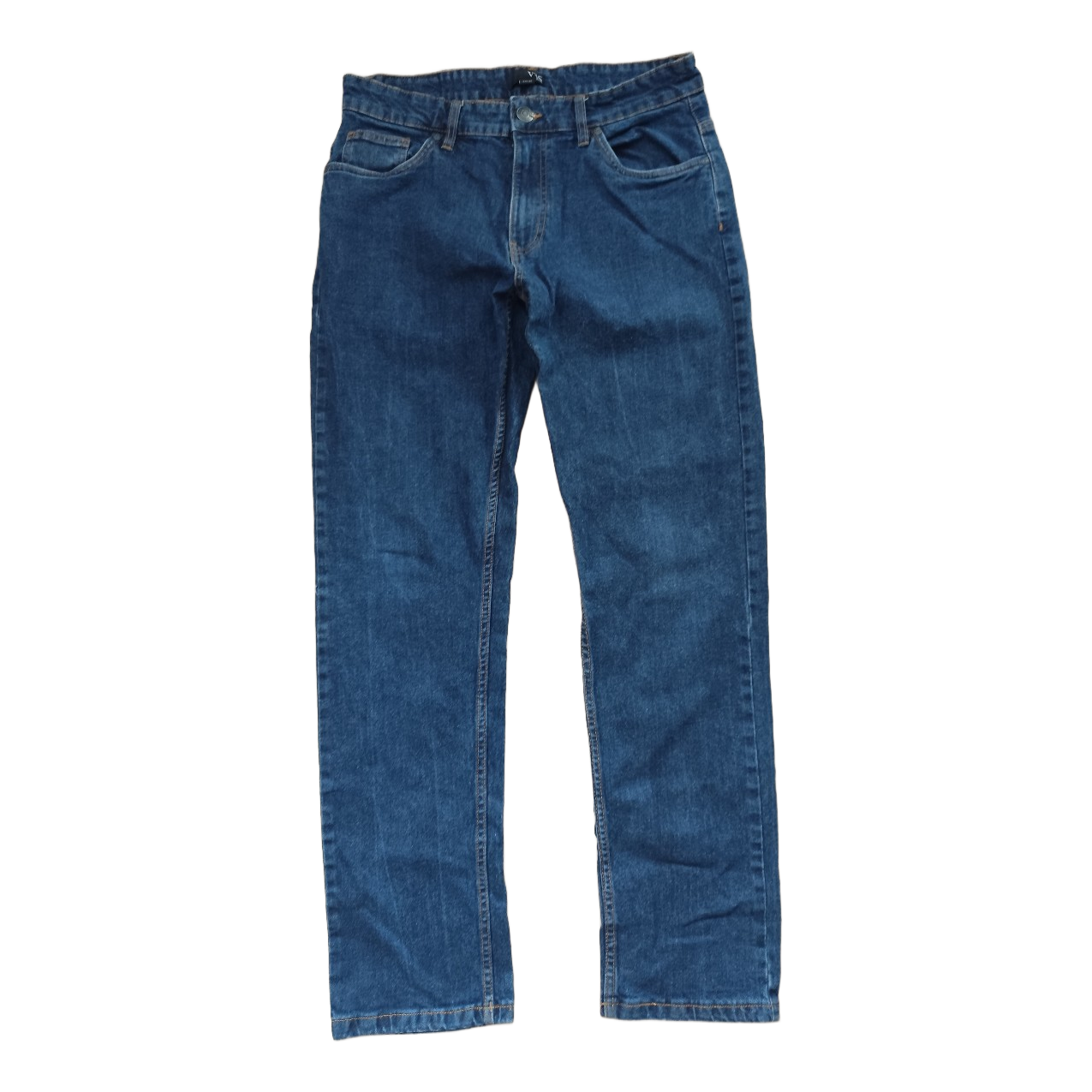 VRS Blå VRS-jeans med raka ben, Storlek W34 — Secondhand Straight fit ...