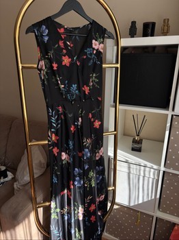 Floral print midi dress