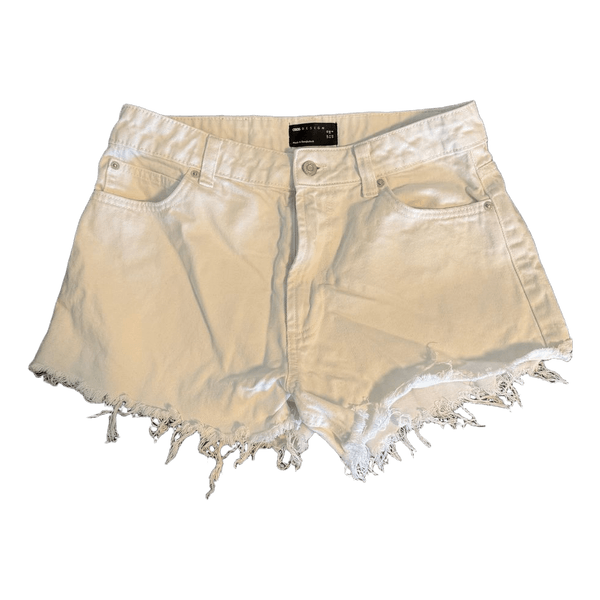 Asos hvide denimshorts