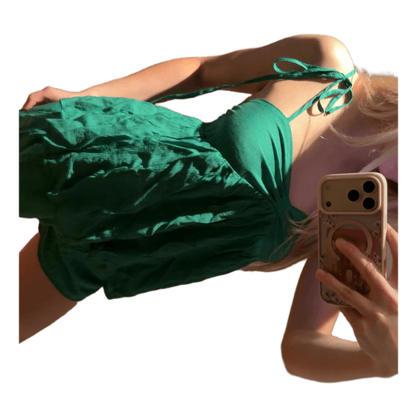 Green shorts set