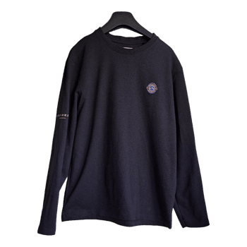 Black cotton long-sleeve