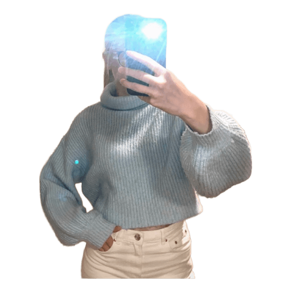 Monki blue turtleneck sweater