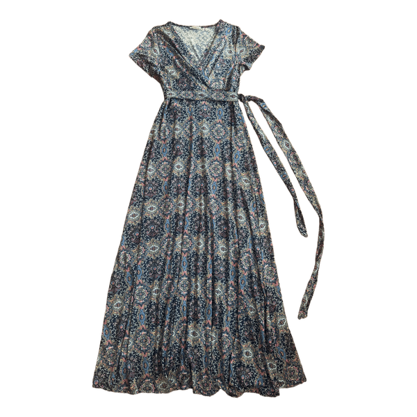 Monica wrap maxi dress