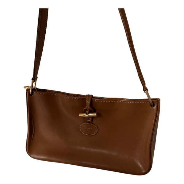 LONGCHAMP - Roseau nahkainen olkalaukku