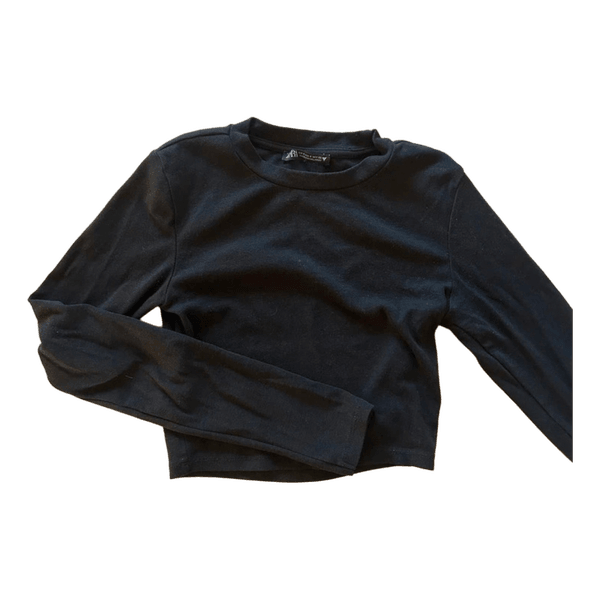Black long sleeve top