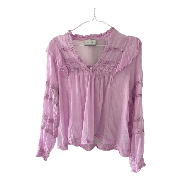 Lyserød Neo Noir bluse