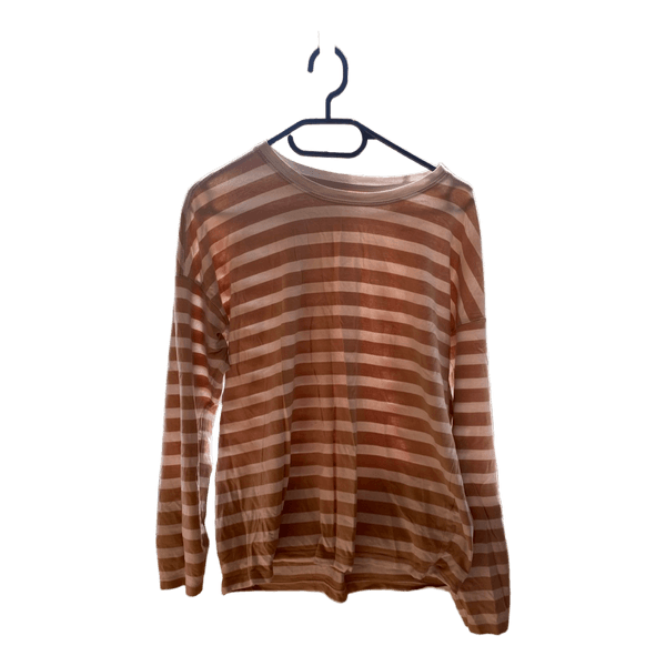 Striped long-sleeve top