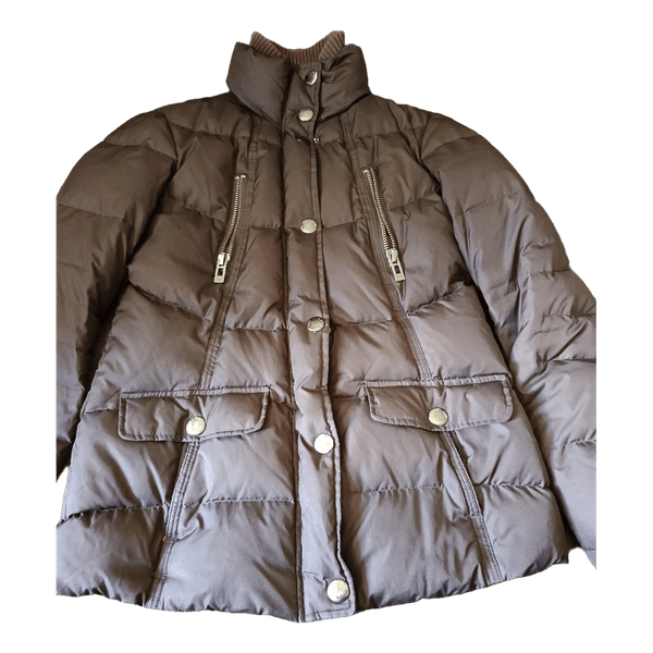 Brown puffer jacket