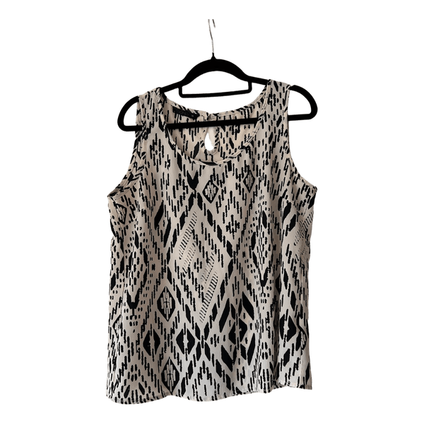 Only patterned sleeveless top