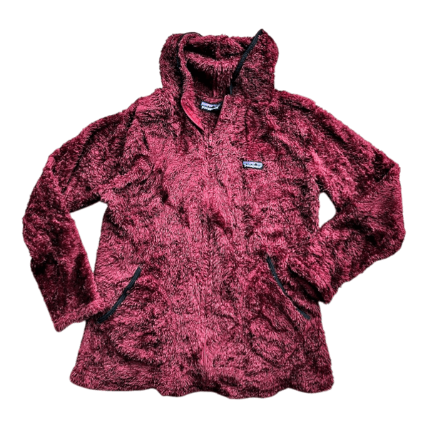 Patagonia Teddy Fleece Hoodie – Burgundy – Size L