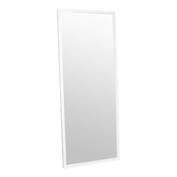 White rectangular floor mirror