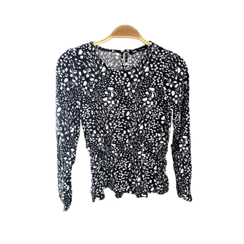 Black floral top