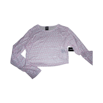 Playboy Cropped Mesh Long Sleeve Top L/Xl