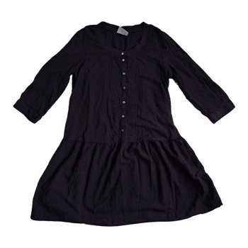 Black button dress