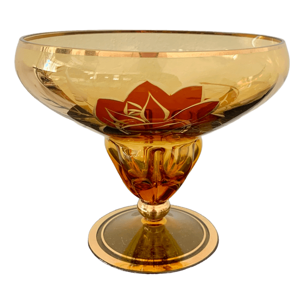 Kuldne klaasist kauss Bohemia crystal