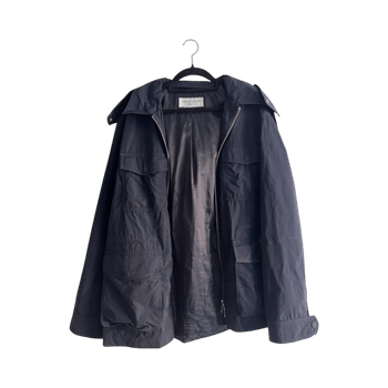 Officine Générale Military Jacket – 4-Pocket Field Style with Hood & Riri Zipper