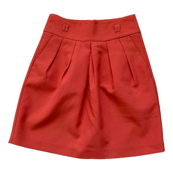 Reserved red skirt