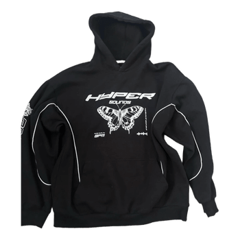 Black graphic hoodie
