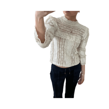 White lace blouse