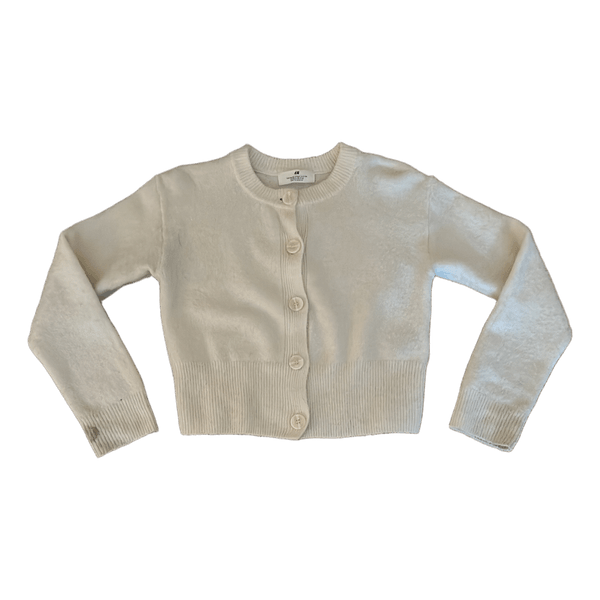 Hvid strikket cardigan H&M