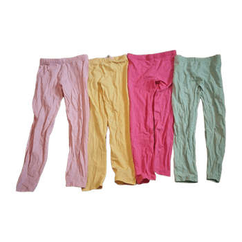 H&M värikkäät leggingsit 4 kpl koko 110cm