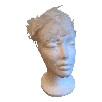 White flower head decoration