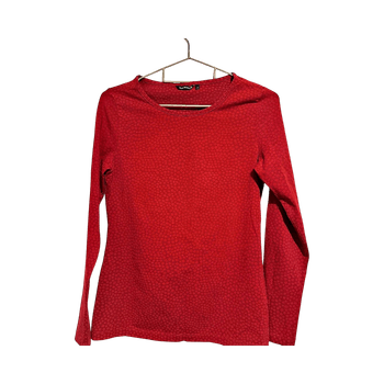 Marimekon punainen pitkähihainen.