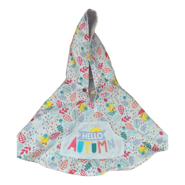 Baby Born viitta / poncho nukeille syksykuosilla