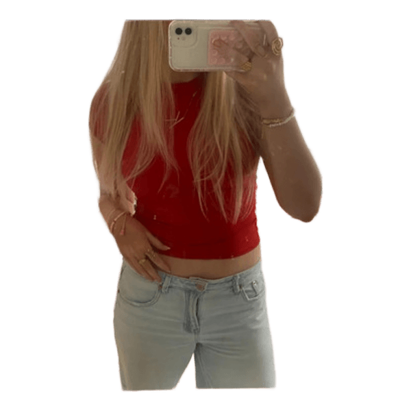 Rød Zara t-shirt