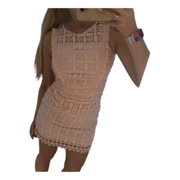 Reserved pink lace dress