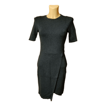 Grey wrap mini dress