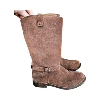 ZARA Brown Suede Boots EU 35 – Classic Fall Style