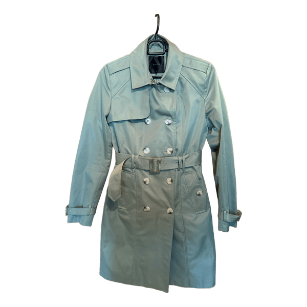 Green trench coat size 32 Mohito