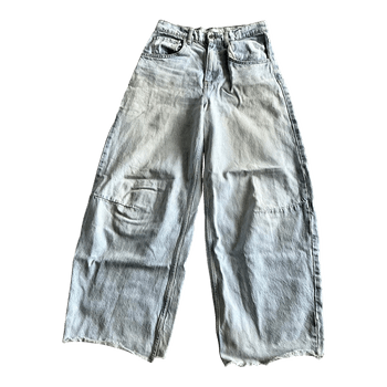 Light blue wide leg jeans