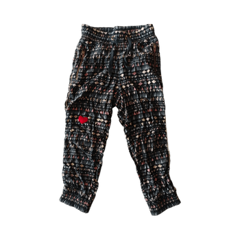 Kuviolliset viskoosihousut