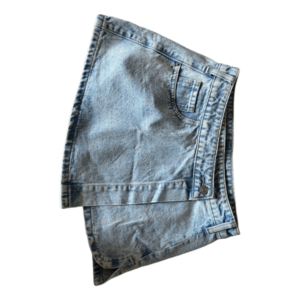 Lyseblå denim skort