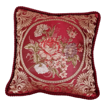 Floral print cushion