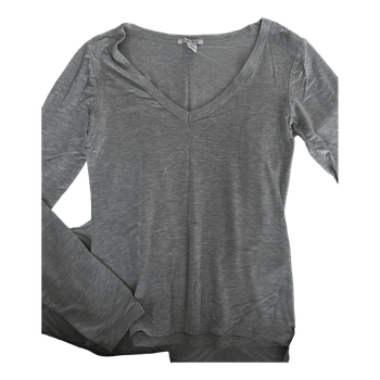 Grey long-sleeved top