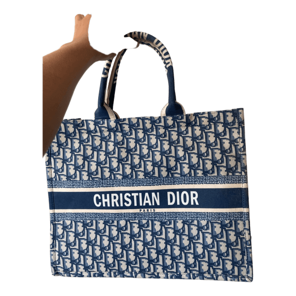Dior monogram tote bag