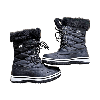 Black winter boots
