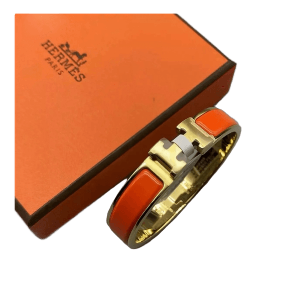 Orange gold Hermes bracelet