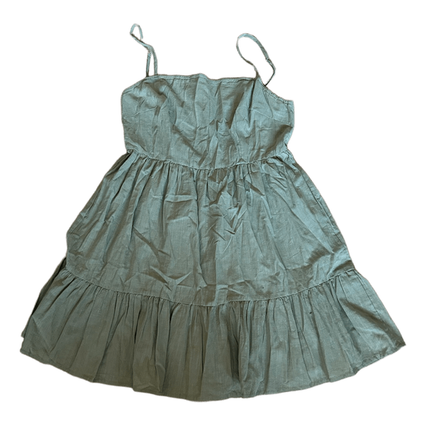 Green tiered cami dress