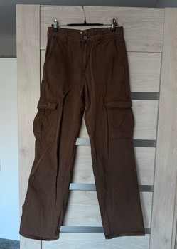 Brown cargo trousers