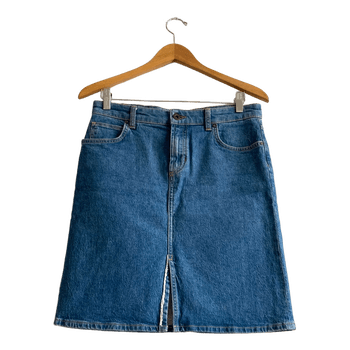 Marc O’Polo denim skirt size 28 blue stretch A-line casual minimalist vintage style