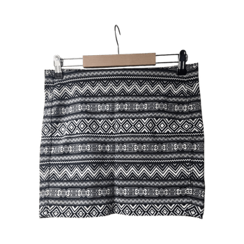 H&m kuviollinen minihame