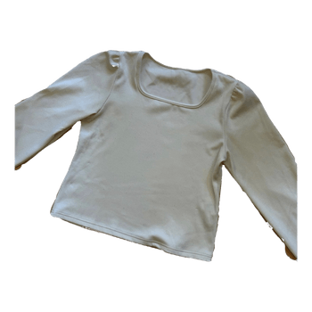 White long sleeve top