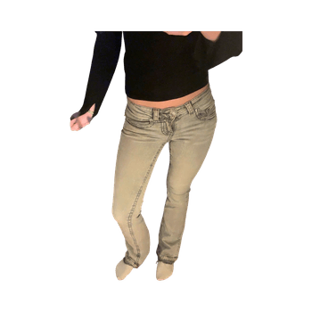 y2k low bootcut jeans