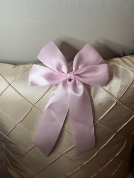 Pink hair bow clip