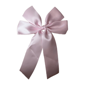 Pink hair bow clip